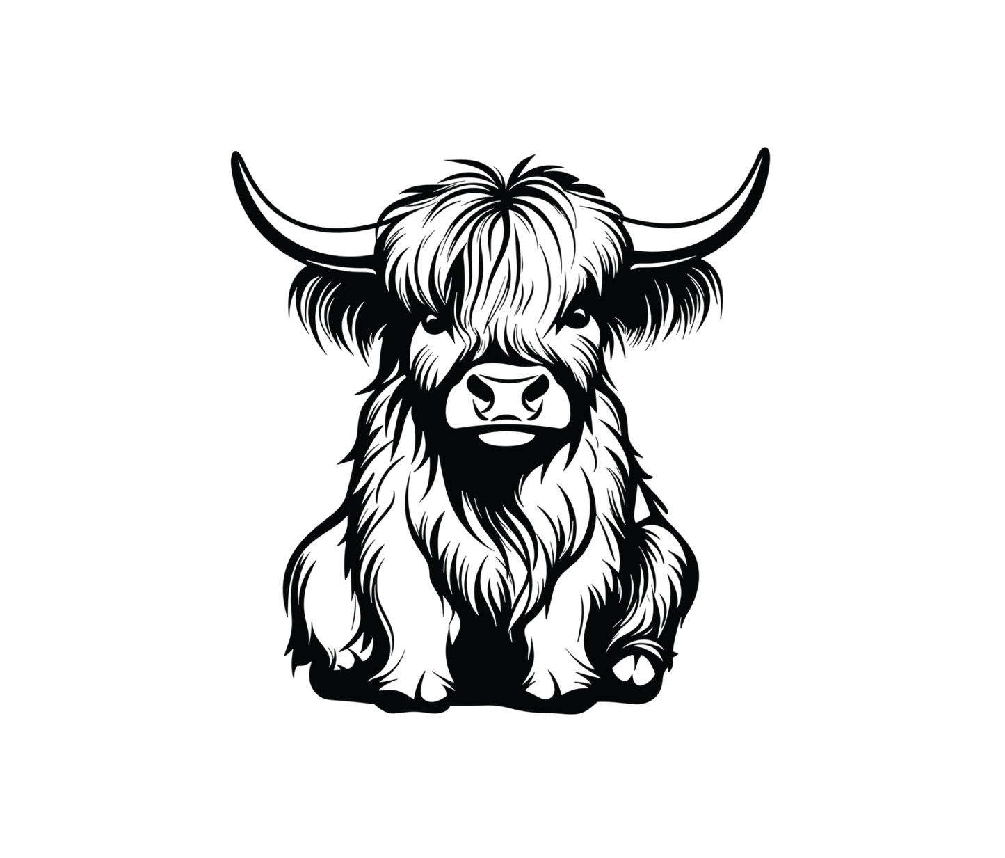 HIGHLAND COW DESIGN! YOU CHOOSE COLOR AND STYLE! TEE OR CREWNECK! BLEACHED OR NON-BLEACHED