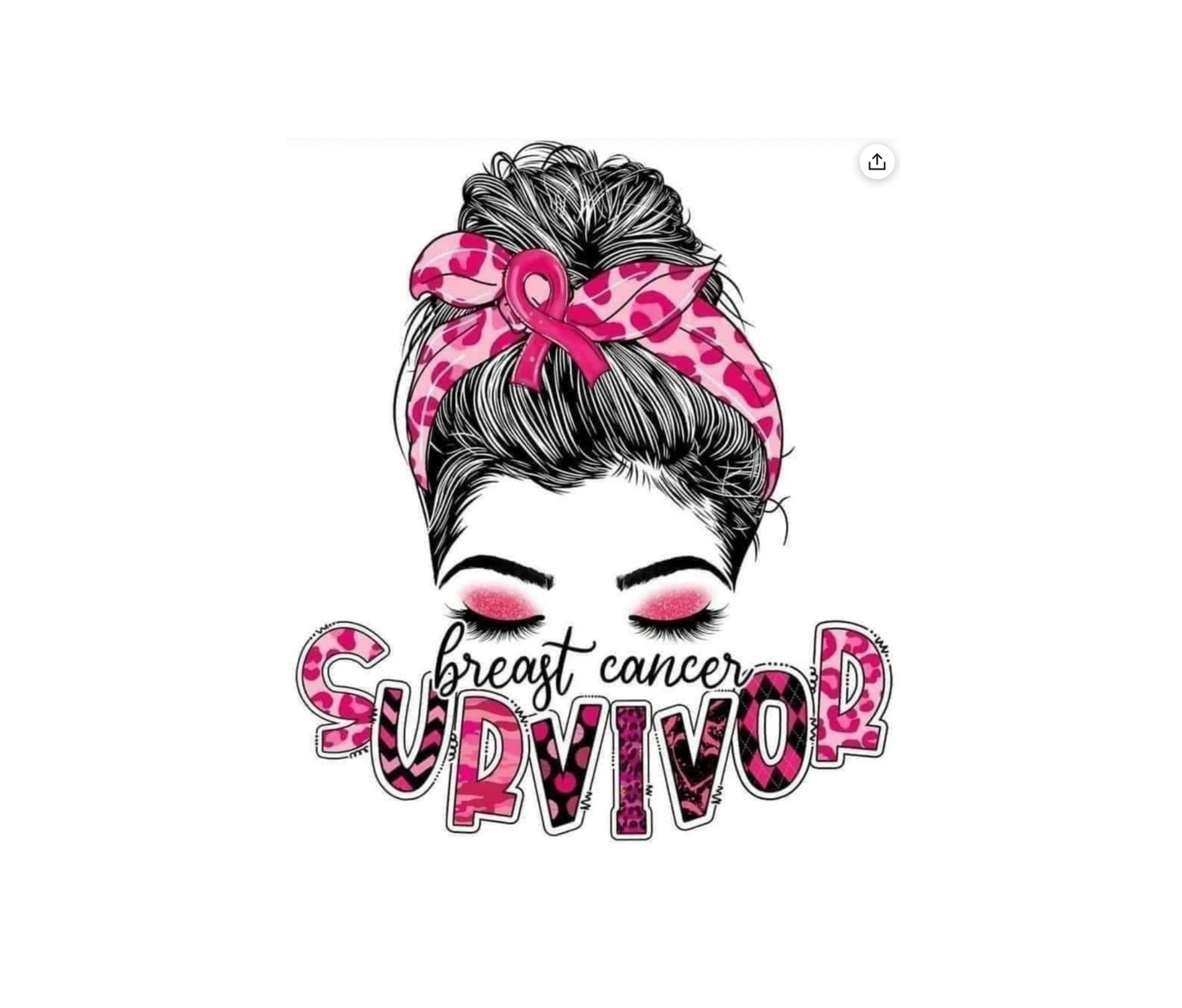 BREAST CANCER SURVIVOR DESIGN! YOU CHOOSE COLOR AND STYLE! TEE OR CREWNECK! BLEACHED OR NON-BLEACHED